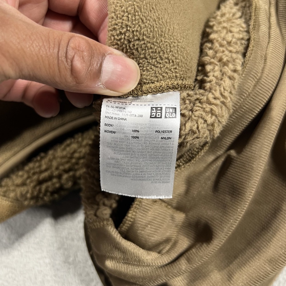 Engineered Garments Uniqlo Jacket Mens Large Fleece Combination Sherpa Patchwork - Picture 9 of 13